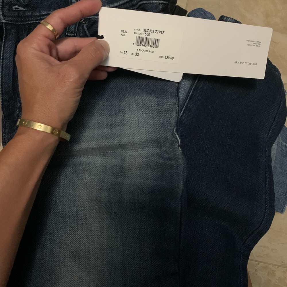 Armani 5 pocket pant slim jean 33